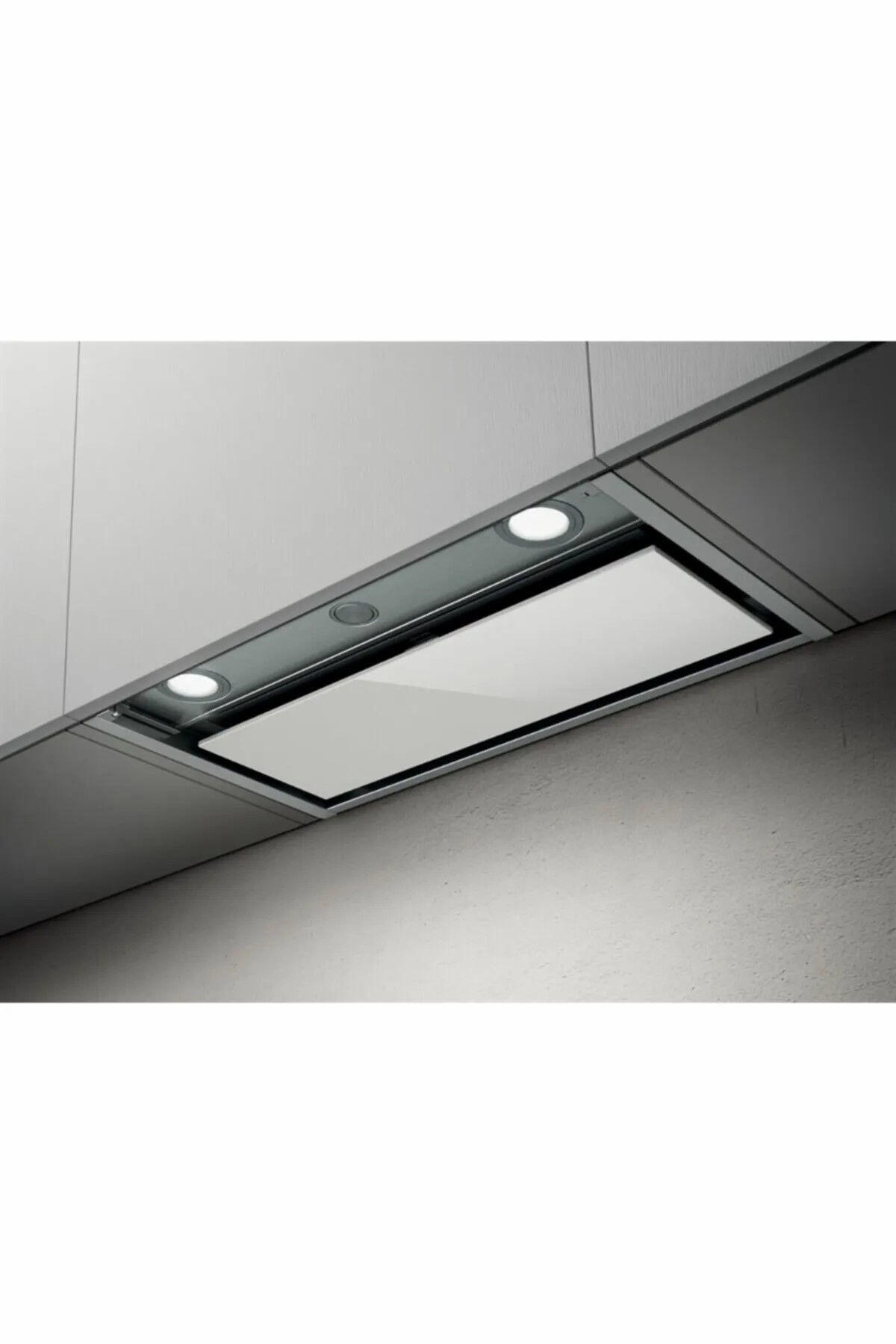 Elica BOX IN PLUS IXGL/A/90 Stainless steel + white glass ASPİRATÖR