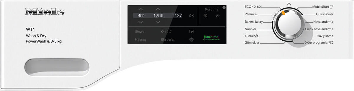 Miele WTI360 PW Kurutmalı Çamaşır Makinesi