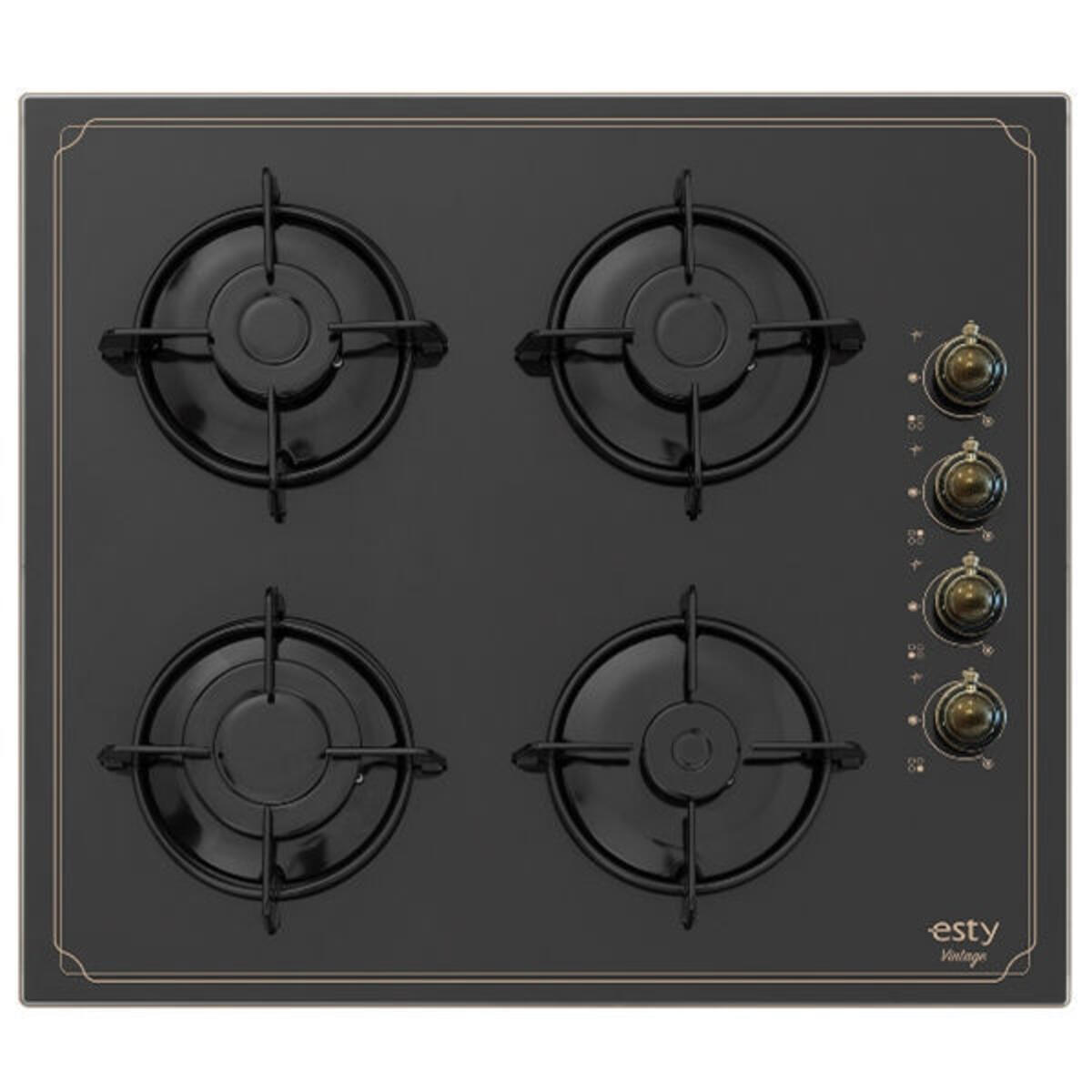 Esty ARO5620B01 SİYAH Rustik Ankastre Ocak