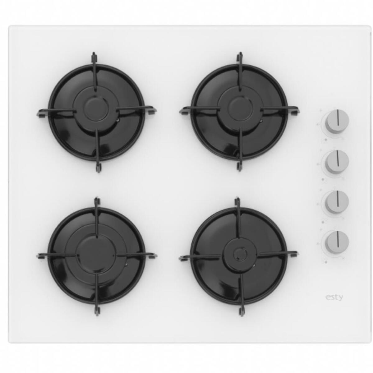 Esty ACO5335W01 Beyaz Cam Ankastre Ocak