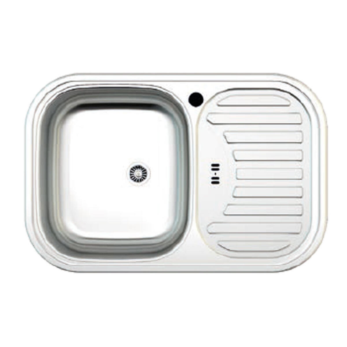 Vera V-09 Tezgaha Sıfır SAĞ Dekorlu Eviye (48*73)