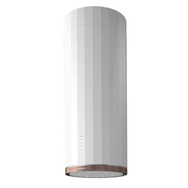 Faber EV8+ WH MATT/TS A37 Mat Beyaz/Tibet Gümüşü Ada Davlumbaz