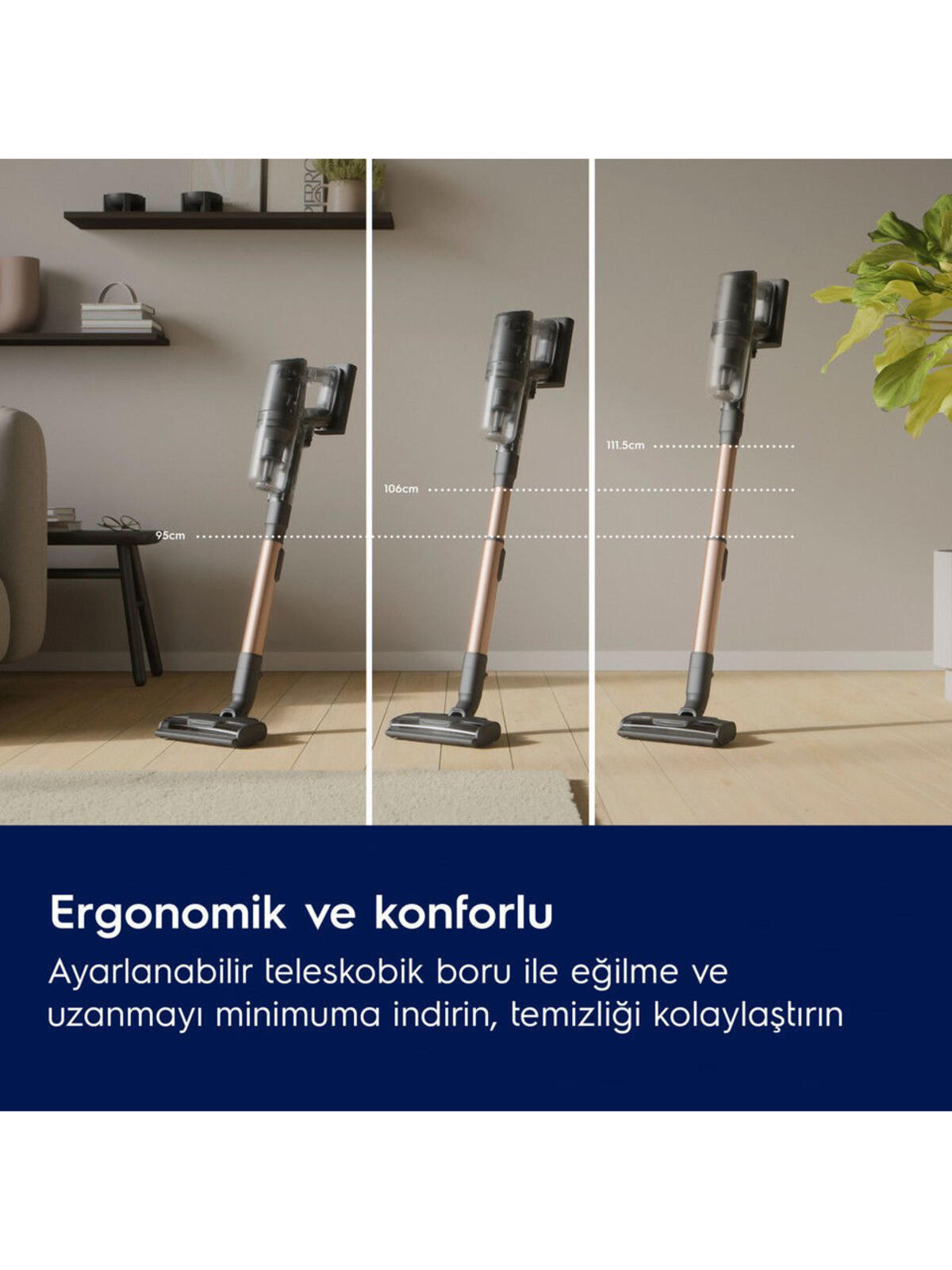 Electrolux EP82AB25UG Dikey Şarjlı Süpürge