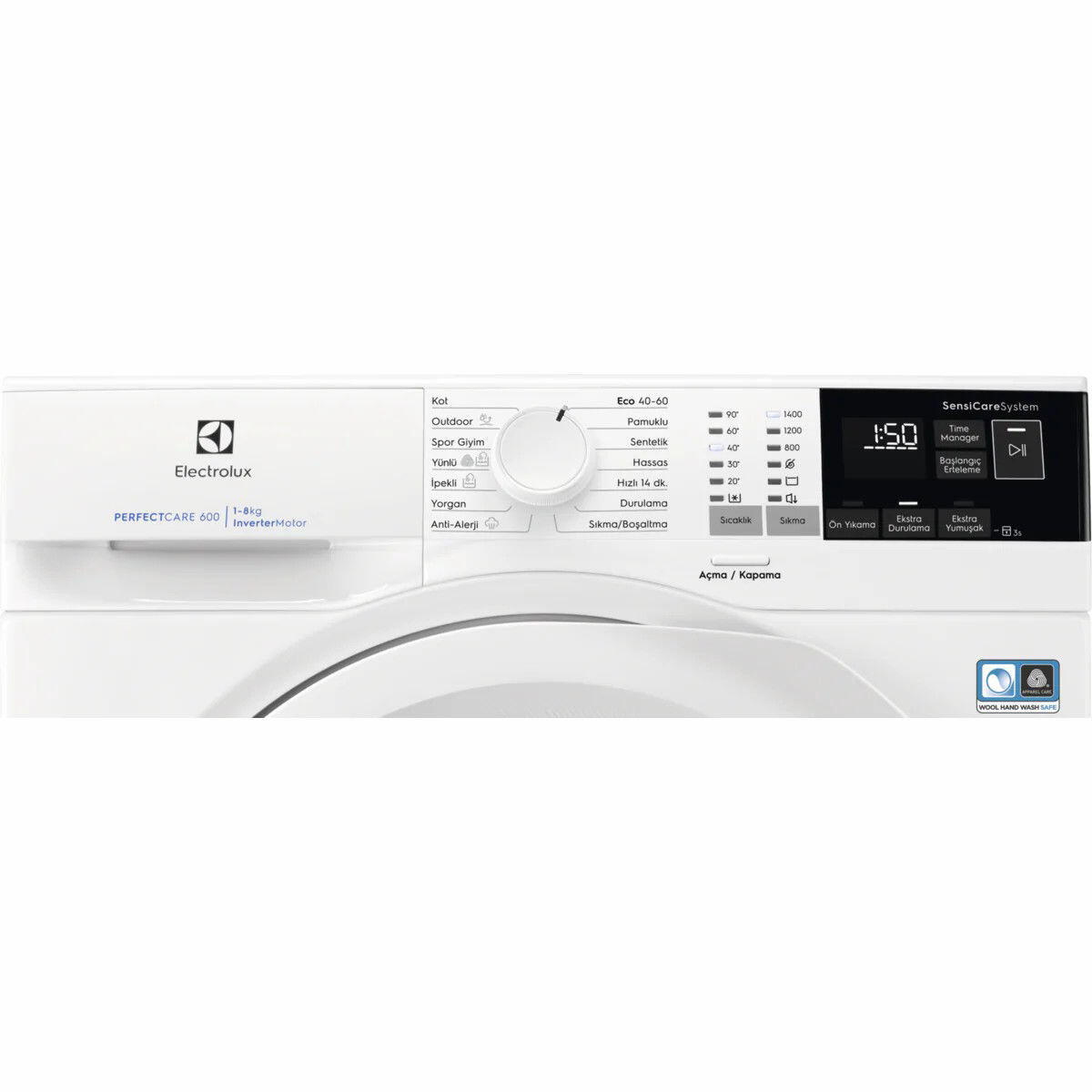 Electrolux EW6FN448WT Çamaşır Makinesi 8Kg., 1400 Devir