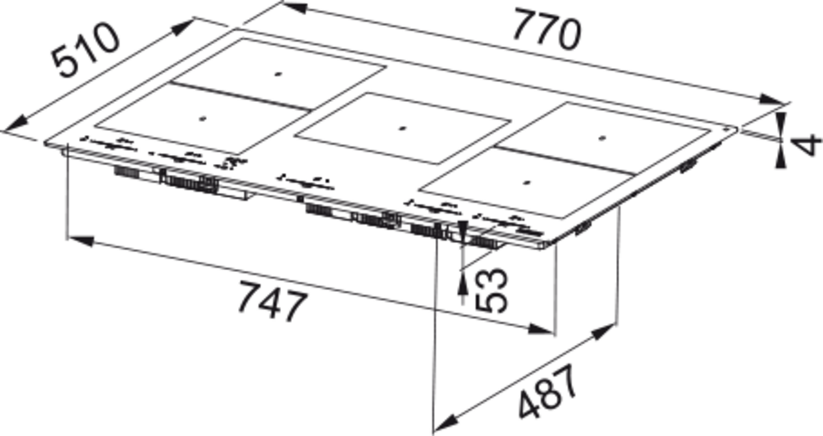 Franke FMY 805 I F KL MB Matt Black K-LINK Indiksiyonlu Elektrikli Ankastre Ocak