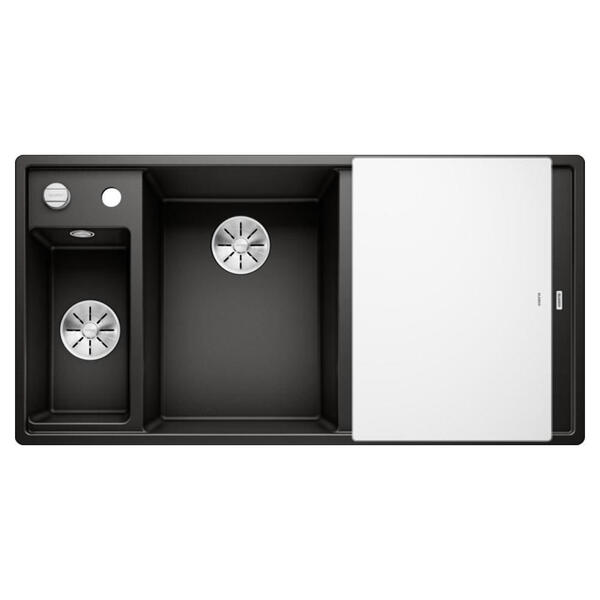 Blanco AXIA III 6 S SAĞ Siyah Granit Eviye Cam Kesme Tahtalı Infino 