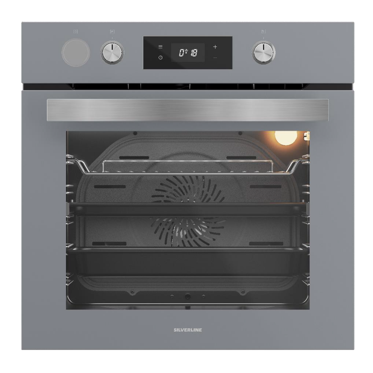 Silverline BO65PS01 S4 Gri Buhar Destekli Ankastre Fırın