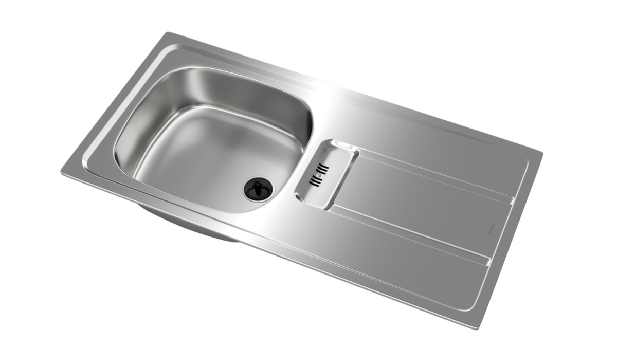 Teka GRAVITY 45 E-XN 1B 1D SAĞ  P.Çelik Evye