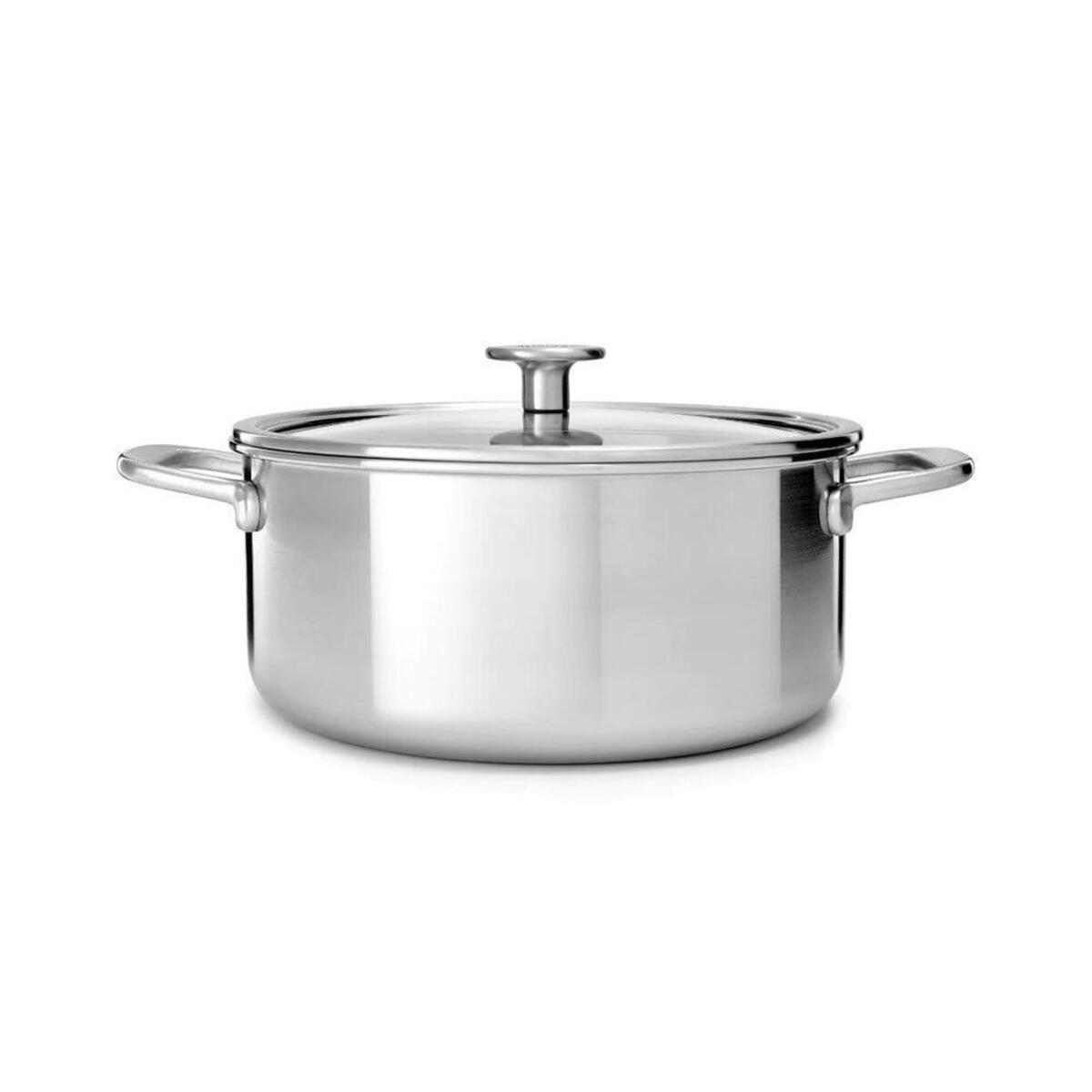 KitchenAid ART 3PLY Cvd Casserole 24cm / 4.91L Uncoated