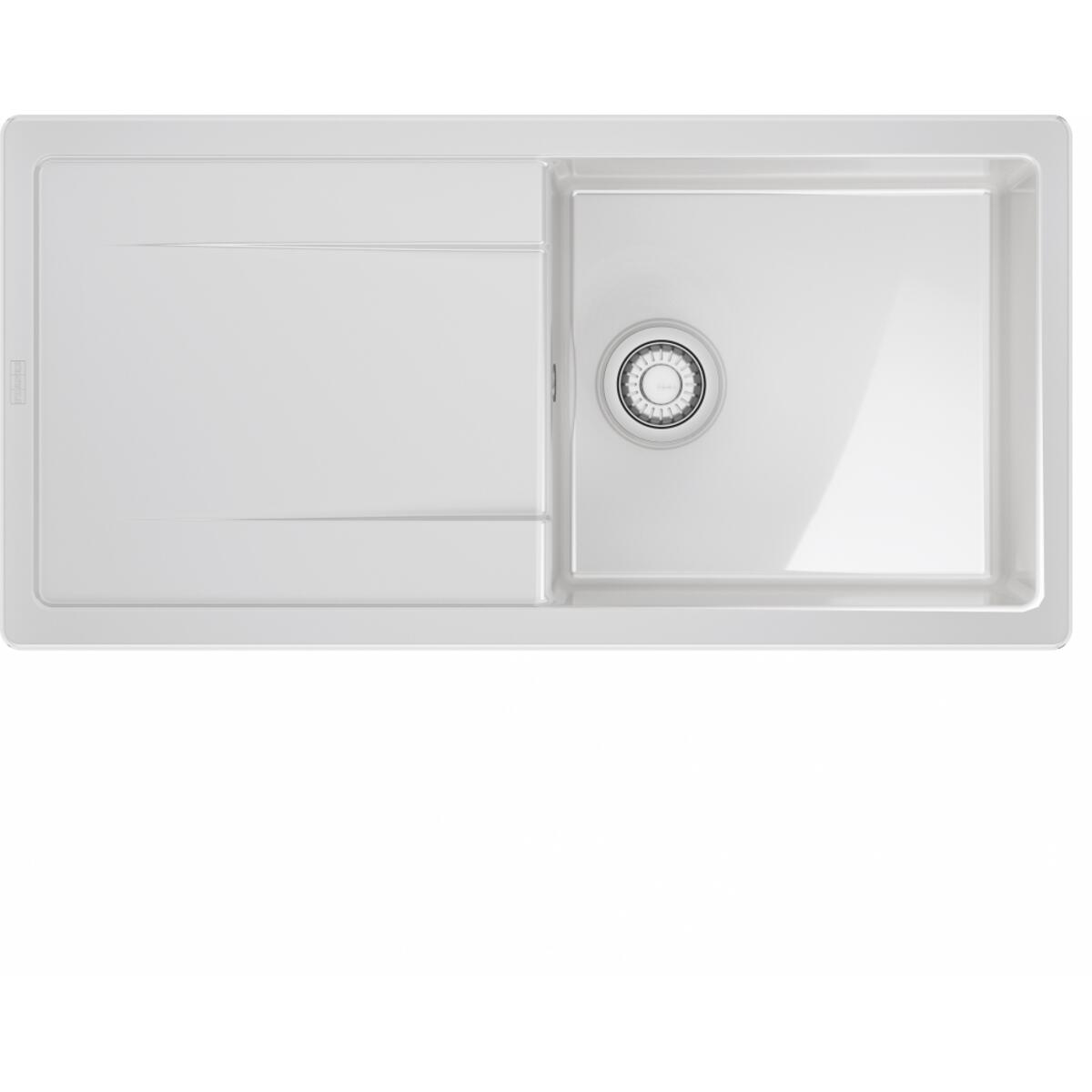Franke MXK 611-100 Parlak Beyaz Tezgahüstü Seramik Evye
