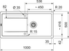 Franke MXK 611-100 Parlak Beyaz Tezgahüstü Seramik Evye