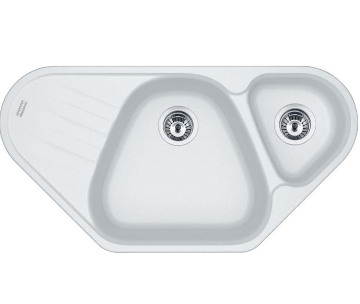 Franke AZG 661-E Bianco Granit Köşe Evye (114.0477.992)