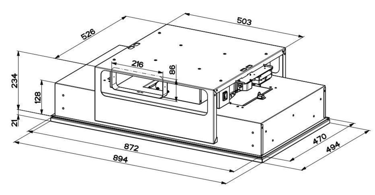Franke INSIDE UP WH KL A90 Davlumbaz