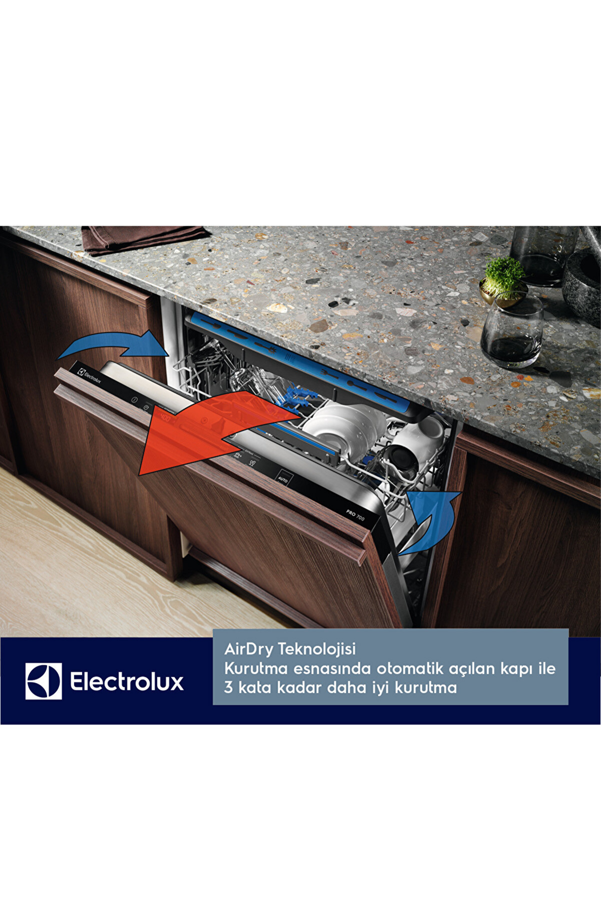 Electrolux ESM48310SX 8 programlı BULAŞIK MAKİNESİ