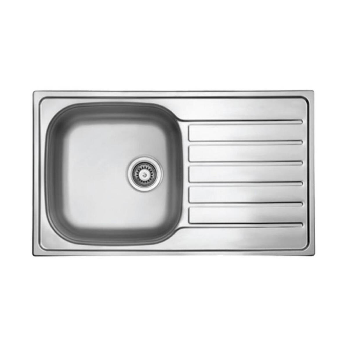 Ukinox H-50 Tezgaha Sıfır SAĞ Dekorlu Evye (50*86) 