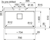 Franke KNG PRO 610-73 Stone Grey Granit Evye