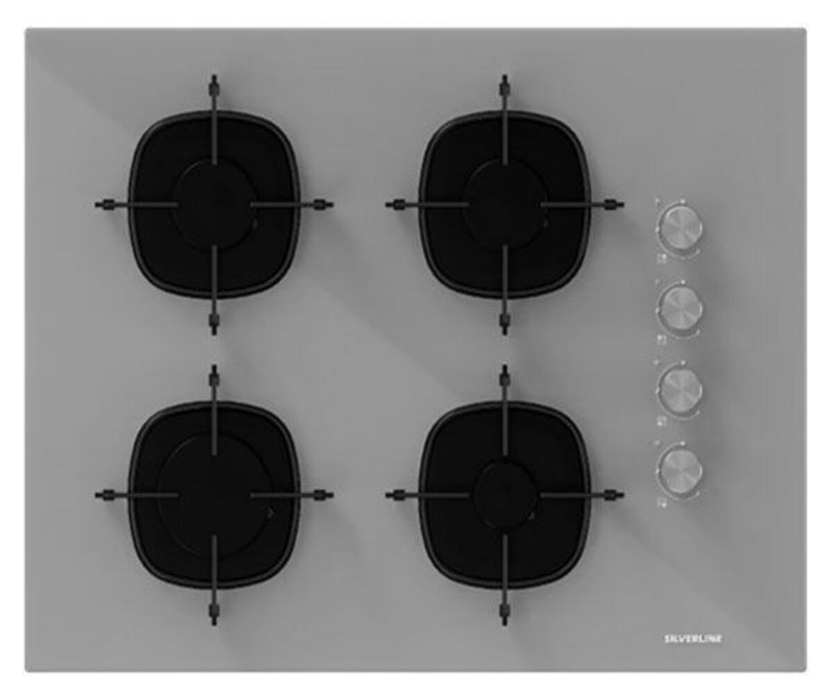 Silverline CS5665S01  65cm Gri Cam Ankastre Ocak