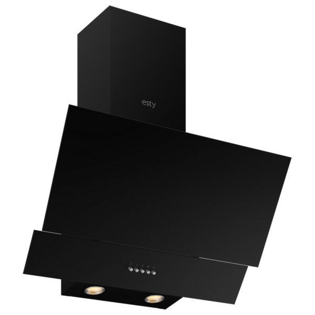 Esty 3480.6 SIYAH Push Buton Davlumbaz
