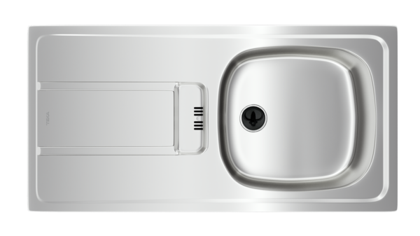 Teka GRAVITY 45 E-XN 1B 1D SOL  P.Çelik Evye