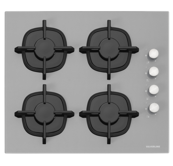 Silverline CS5701-C6S01  3G1W GRİ C. WOK DÖKÜM IZG. Ankastre Ocak