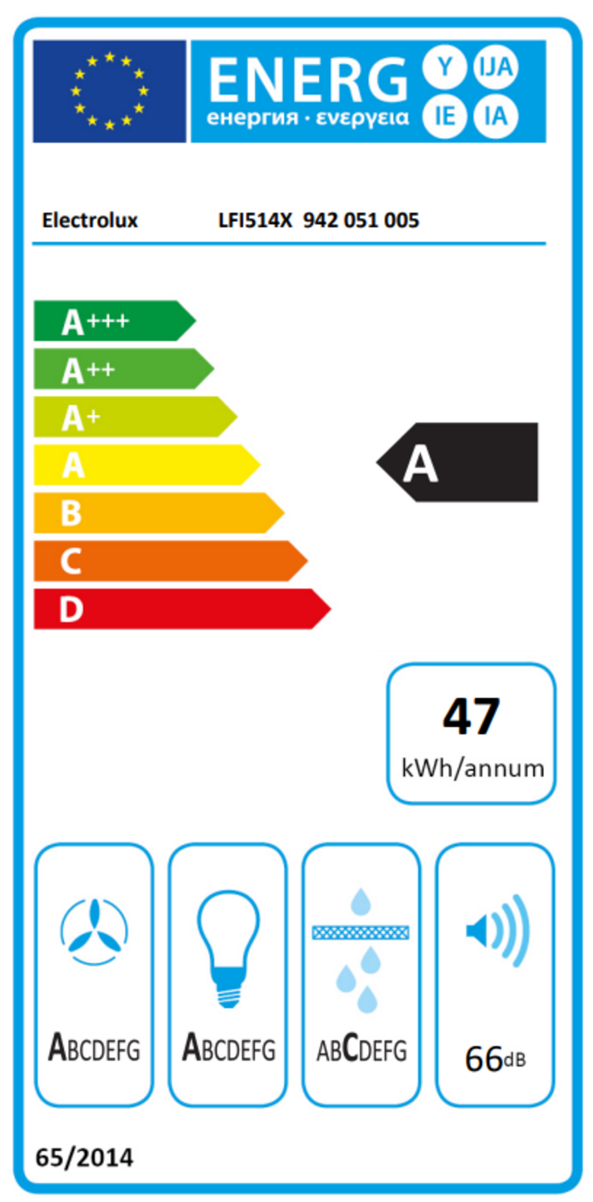 Electrolux LFI514X Ada Davlumbaz