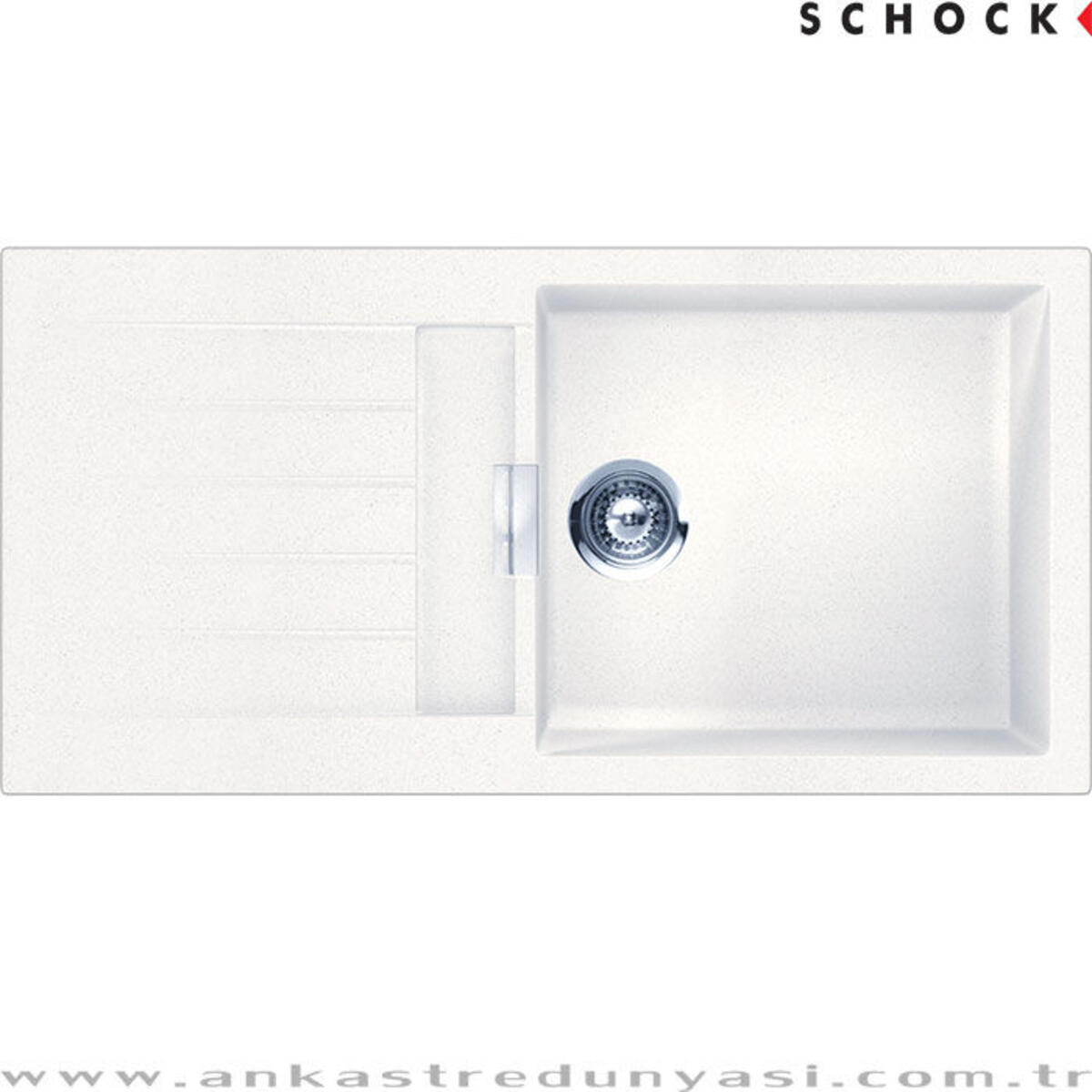 Schock Signus D100 L Polaris-99-CR Std Beyaz Granit Evye